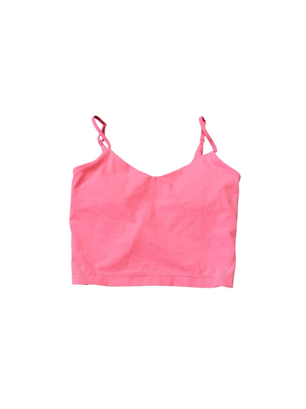 EUC Lululemon Pink Spaghetti Strap Crop Top / Sports Bra